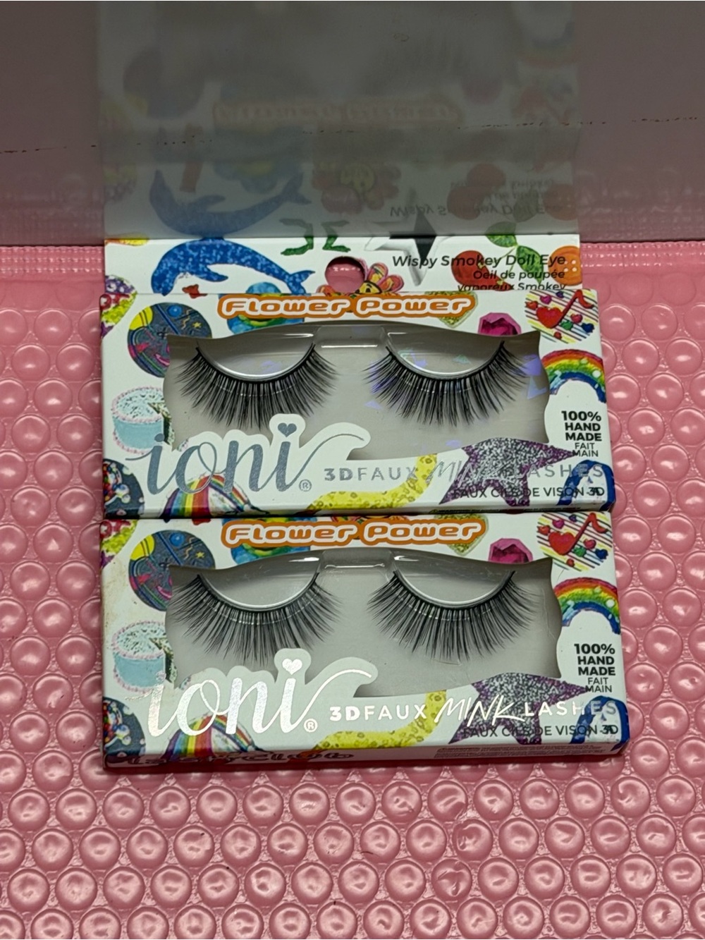 Flower Power 3D Faux Mink Kids False Eyelashes - Black